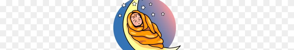 Sleeping Baby Clip Art Sleeping Ba Clipart, Banana, Food, Fruit, Plant Png