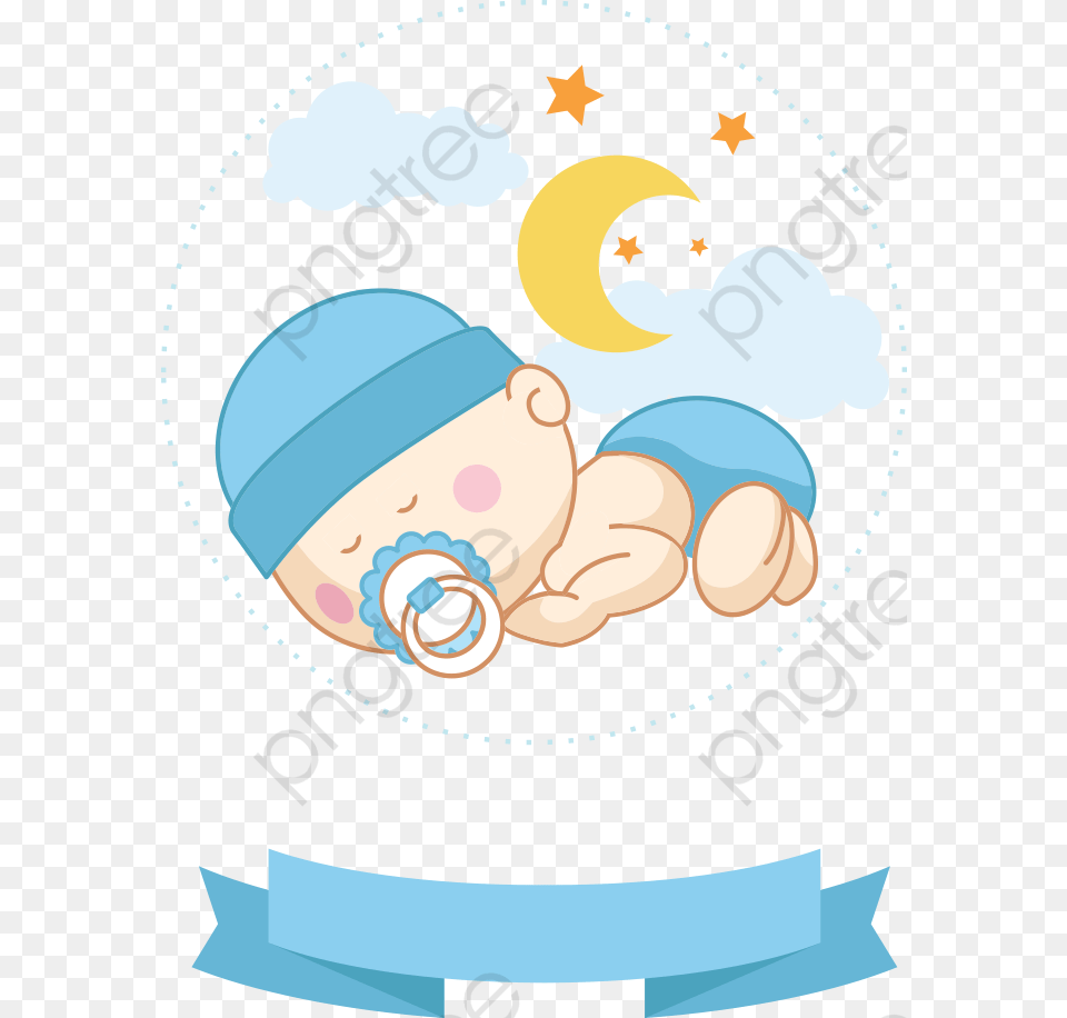 Sleeping Baby Clipart Cartoon Baby Sleep Cartoon, Cap, Clothing, Hat, Person Png