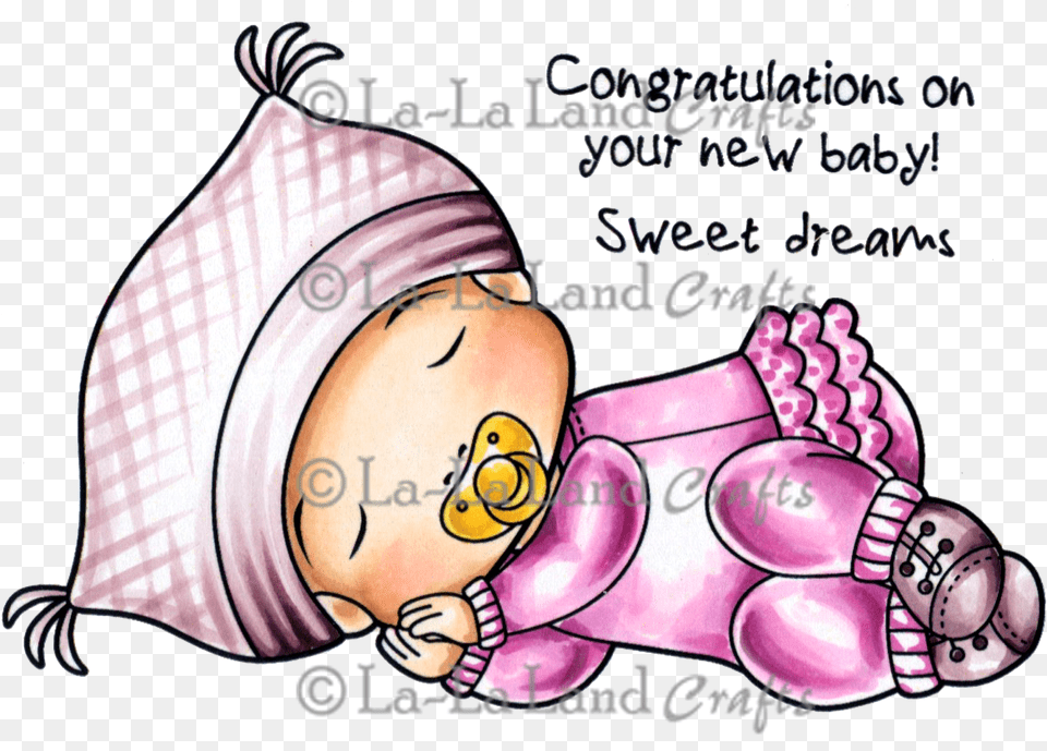 Sleeping Baby Marci Digi Stamp, Clothing, Hat, Face, Head Png Image
