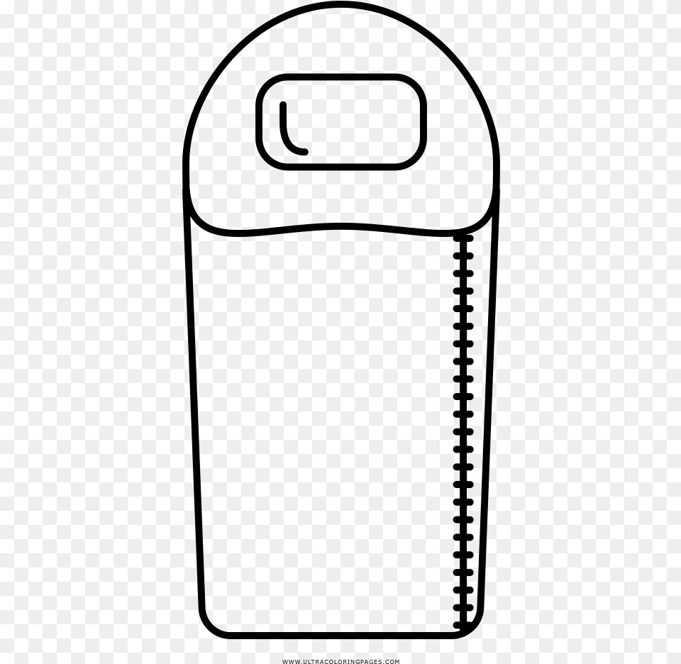 Sleeping Bag Coloring, Gray Free Png