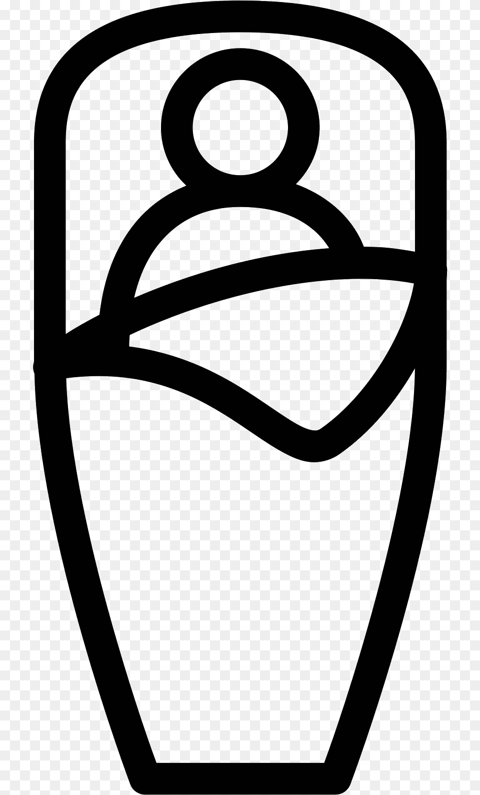 Sleeping Bag Icon, Gray Png Image