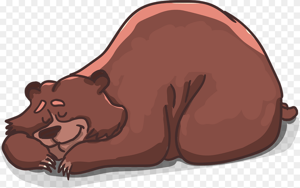 Sleeping Bear Clipart, Animal, Mammal, Wildlife, Hippo Free Png