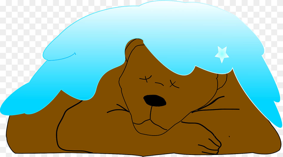 Sleeping Bear Under The Snow Clipart, Ice, Nature, Outdoors, Animal Free Transparent Png