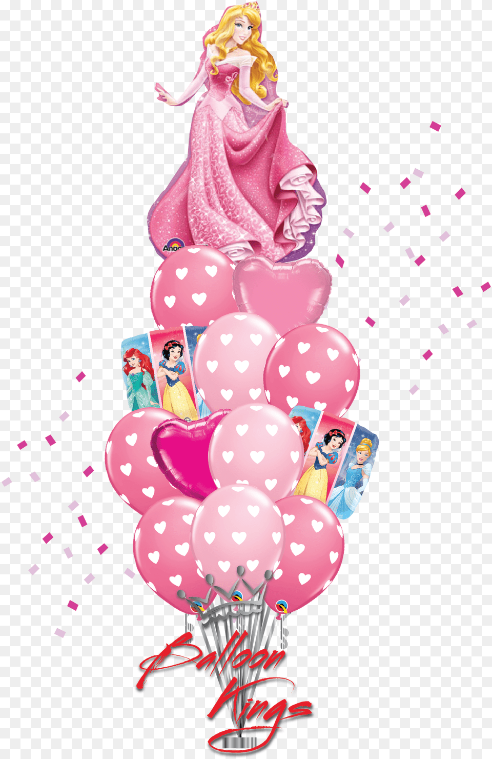 Sleeping Beauty Bouquet Illustration, Balloon, Doll, Toy, Person Free Png