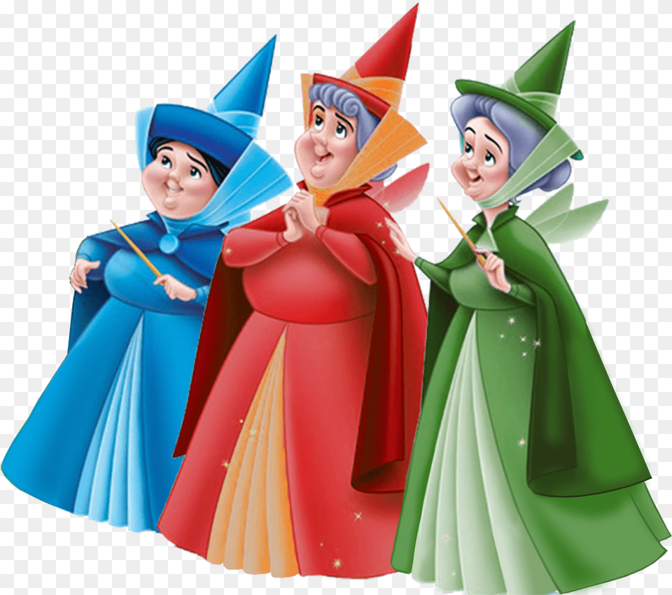 Sleeping Beauty Fairy Godmothers, Person, People, Adult, Female Free Png