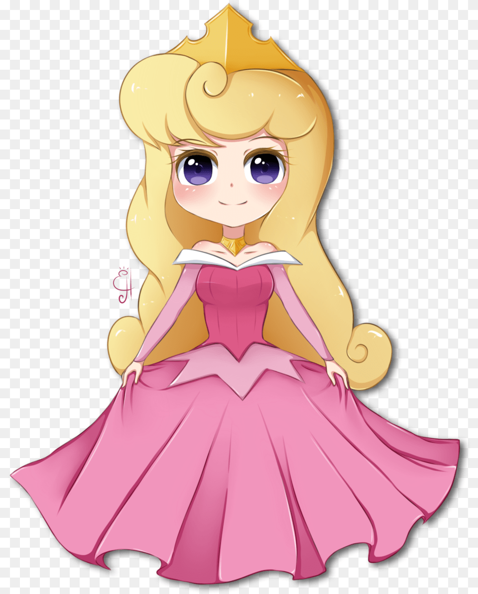 Sleeping Beauty Transparent Chibi Disney Princess Aurora, Baby, Person, Clothing, Dress Png