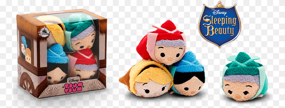 Sleeping Beauty Tsum Tsum Box Set Release Date Sleeping Beauty Tsum Tsum Collection, Plush, Toy, Teddy Bear, Baby Png