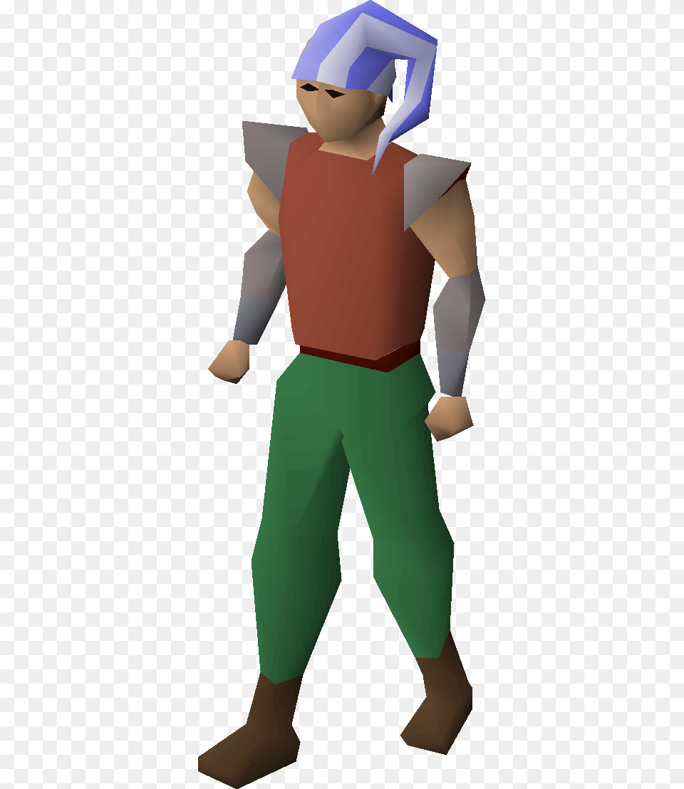 Sleeping Cap Equipped Osrs Bowl Wig, People, Person, Clothing, Costume Free Png Download