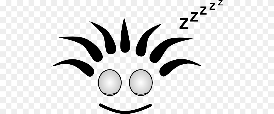 Sleeping Cartoon Face Clip Art, Stencil, Symbol, Logo, Animal Free Png