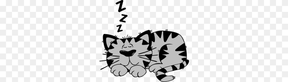 Sleeping Cat Clip Art, Stencil, Baby, Person Free Png Download