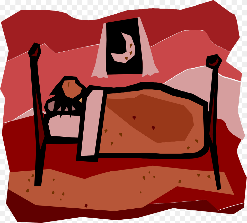 Sleeping Clipart, Furniture, Couch, Quilt, Bed Png Image