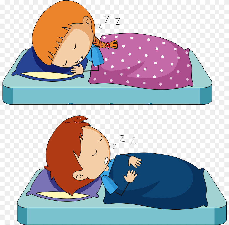 Sleeping Clipart Bed Time Routine Children Napping Clipart, Person, Baby, Face, Head Png Image