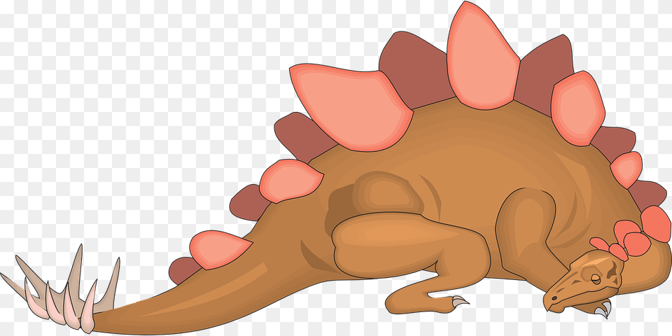 Sleeping Dinosaur Stegosaurus Ancient Spikes Stegosaurus Sleeping, Animal, Reptile, Fish, Sea Life Free Transparent Png