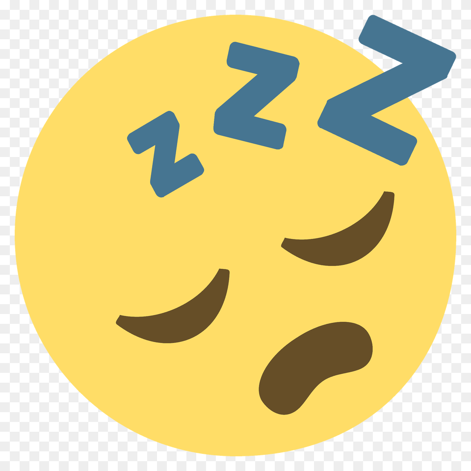 Sleeping Face Emoji Clipart, Symbol, Text Free Png