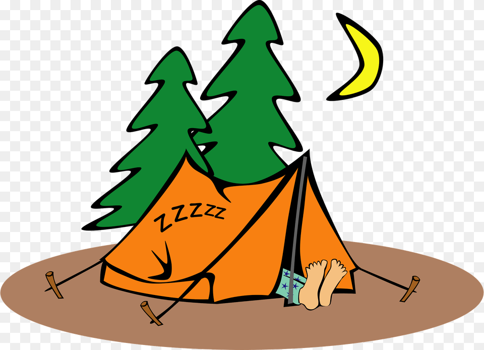 Sleeping In A Tent Clipart, Camping, Outdoors, Animal, Fish Free Transparent Png