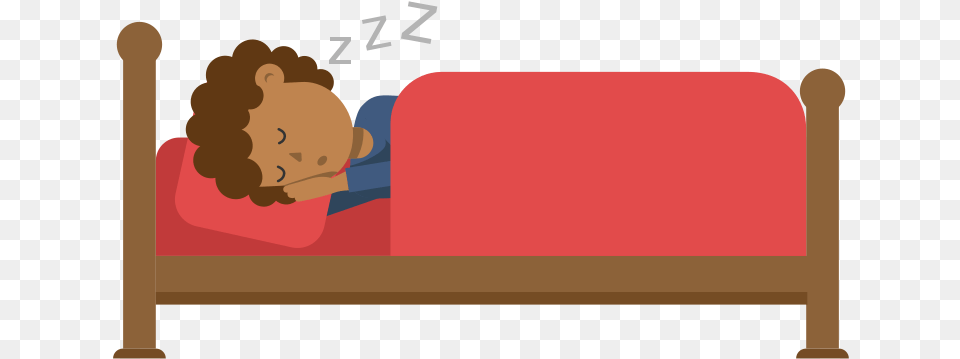 Sleeping In Bed Cartoon, Furniture, Baby, Person, Face Png