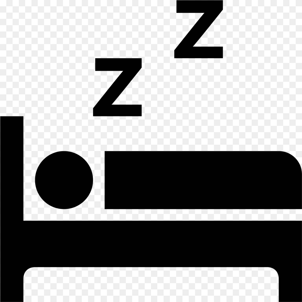 Sleeping In Bed Icon, Gray Free Transparent Png