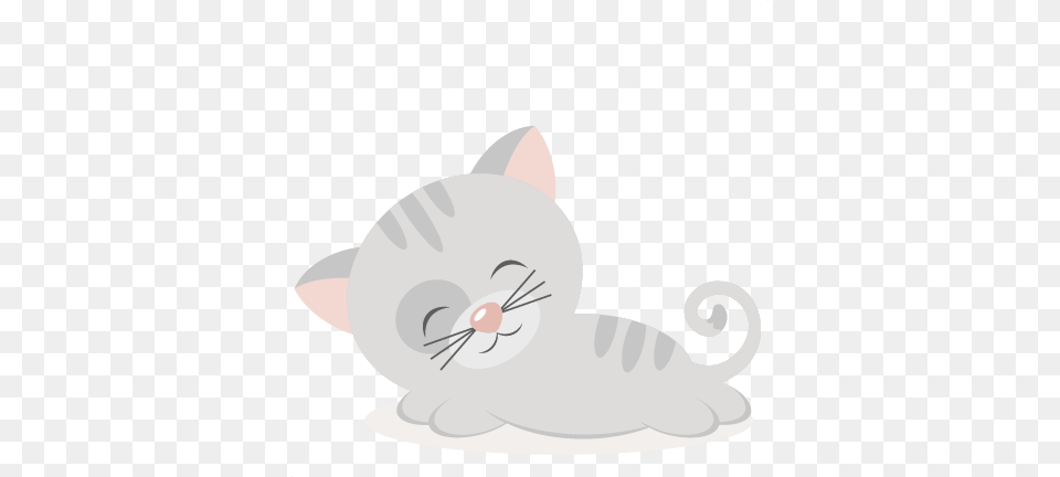 Sleeping Kitty Svg Scrapbook Cut File Cute Clipart Sleeping Cute Svg, Animal, Cat, Kitten, Mammal Free Png Download