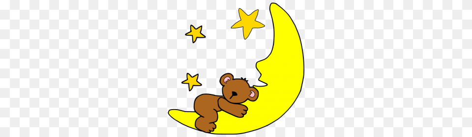 Sleeping Moon Clipart, Animal, Bear, Mammal, Wildlife Free Png Download