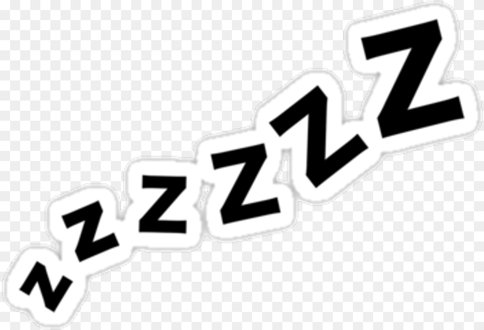Sleeping Sleep Zzz Zs Sleeping Silhouette, Text, Symbol, Number, Bulldozer Free Png Download