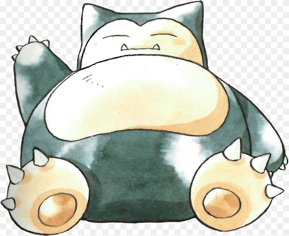 Sleeping Snorlax, Toy, Plush, Home Decor, Face Free Png