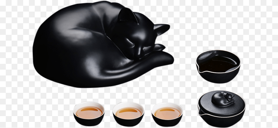 Sleeping Tea Cat Eye Shadow, Cup, Beverage Png Image