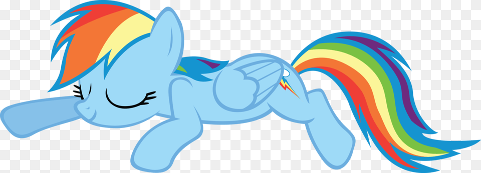 Sleeping Vector Mlp My Little Pony Rainbow Dash Laying Down, Art, Graphics, Baby, Person Png