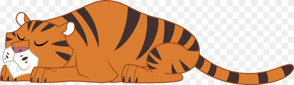 Sleeping Vector Orange Tiger Vector Transparent Background, Animal, Mammal, Fish, Sea Life Png Image