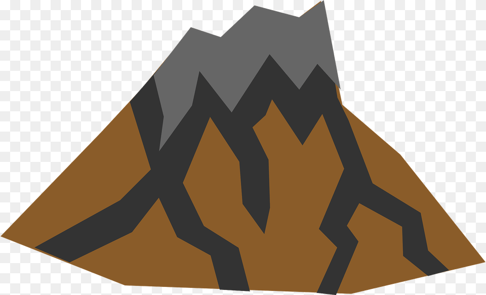 Sleeping Volcano Clipart, Mountain, Mountain Range, Nature, Outdoors Free Png
