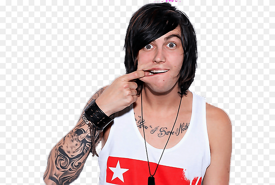 Sleeping With Sirens Kellinquinn Pelo De Kellin Quinn, Tattoo, Skin, Person, Woman Free Transparent Png