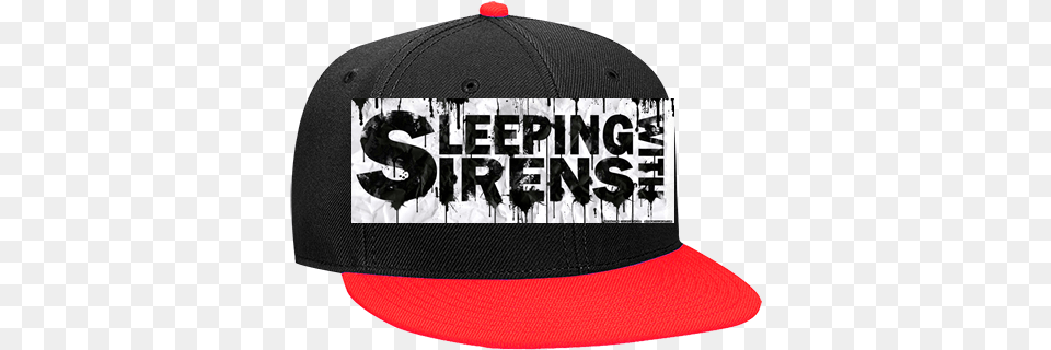 Sleeping With Sirens Snapback Flat Bill Hat Baseball Cap, Baseball Cap, Clothing Png Image