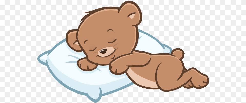 Sleepover Clipart Teddy Bear Teddy Bear Sleeping Cartoon, Baby, Person, Face, Head Free Transparent Png