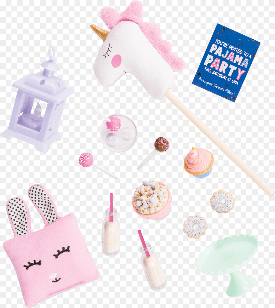 Sleepover Party Set Baby Toys, Cream, Dessert, Food, Icing Free Png