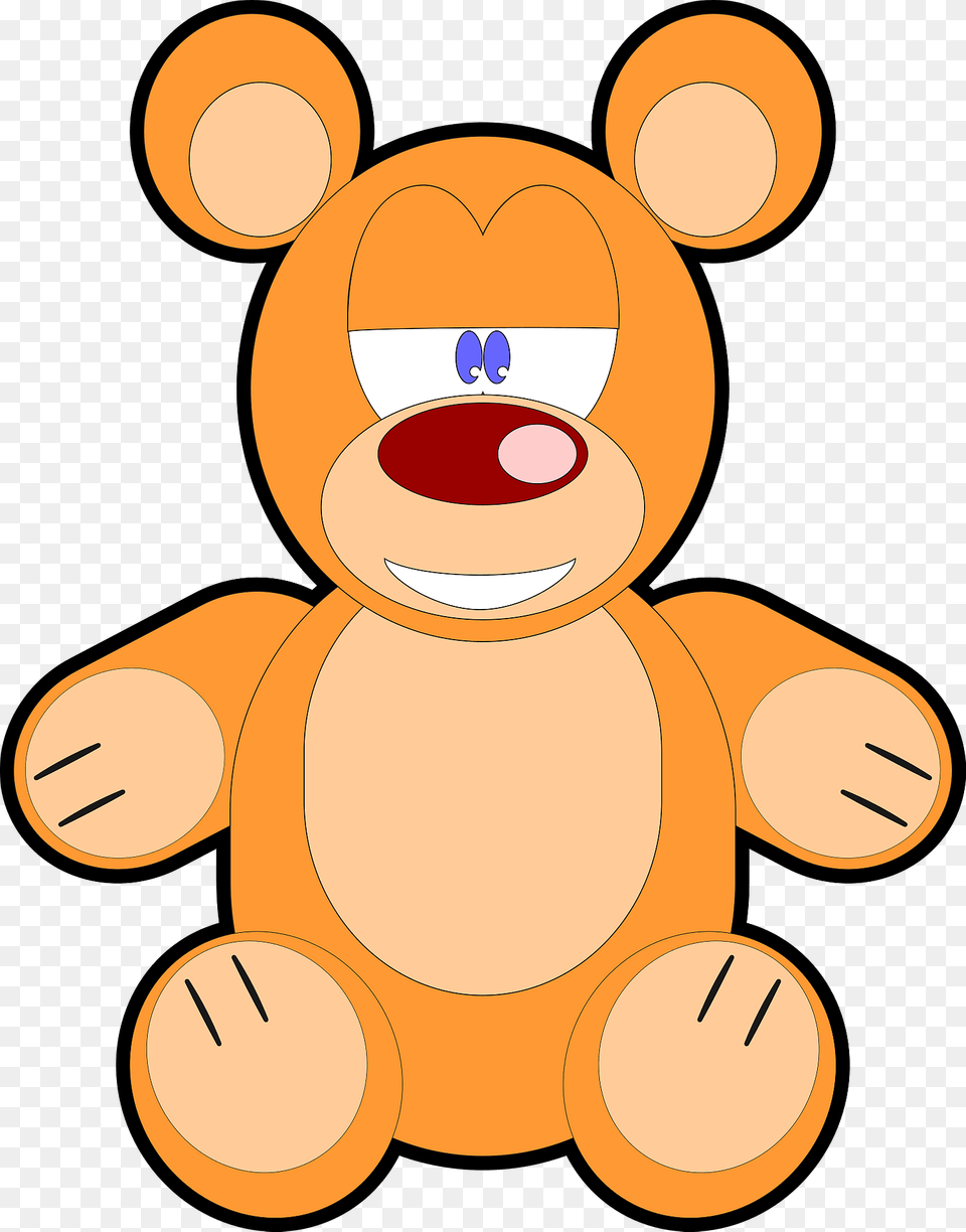 Sleepy Cartoon Bear Clipart, Teddy Bear, Toy, Plush, Nature Free Png
