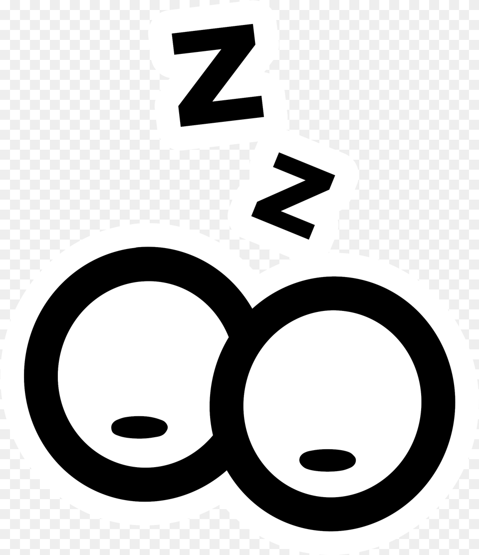 Sleepy Eyes, Stencil, Symbol, Text Free Png Download