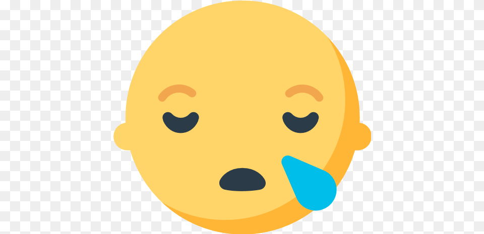 Sleepy Face Emoji For Facebook Email Emoticon Mozilla Llorando, Brush, Device, Tool, Head Png