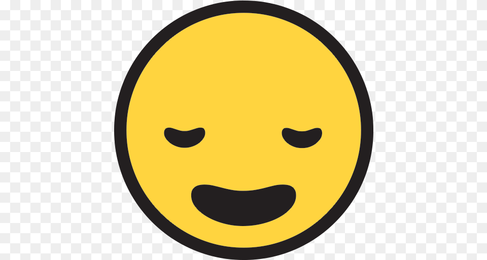 Sleepy Face Emoji For Facebook Email Smiley, Logo, Astronomy, Moon, Nature Free Png Download