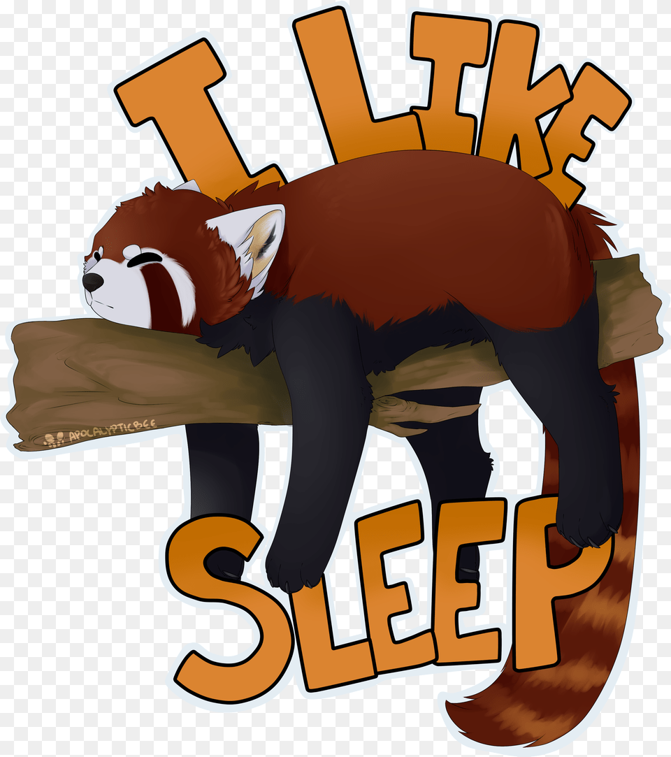Sleepy Panda Redbubble, Animal, Lesser Panda, Mammal, Wildlife Free Png Download