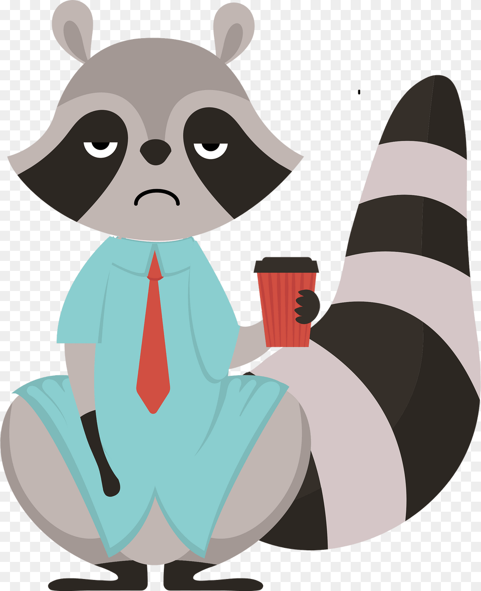 Sleepy Racoon In Office Clipart, Person, Face, Head, Photography Png