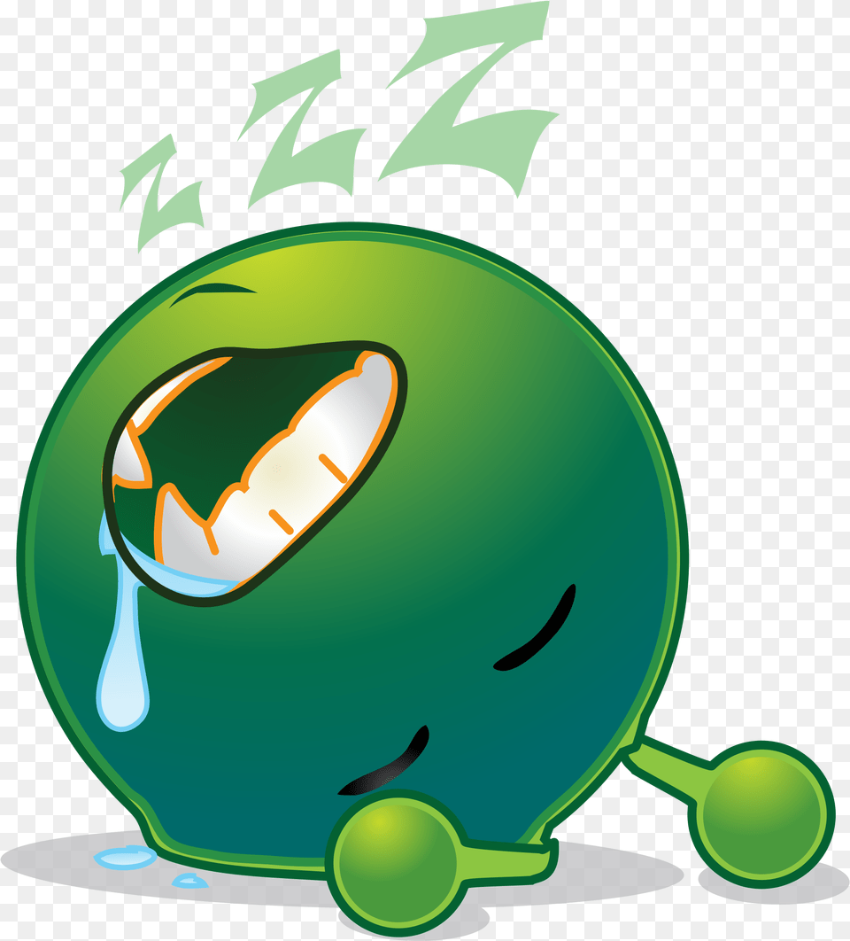 Sleepy Smiley, Green, Sphere, Ball, Sport Free Transparent Png