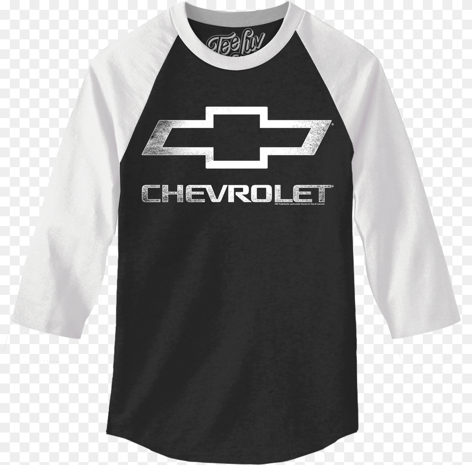 Sleeve Raglan Jersey T Chevrolet Logo Black, Clothing, Long Sleeve, Shirt, T-shirt Free Transparent Png