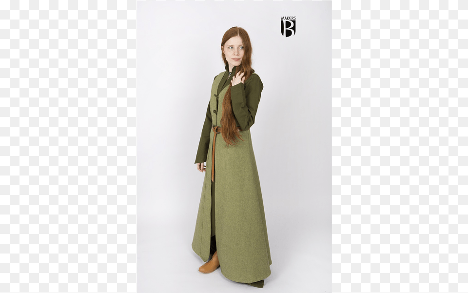 Sleeveless Medieval Coat Maiva Ideal For Larp Sca Overcoat, Sleeve, Clothing, Fashion, Long Sleeve Png Image