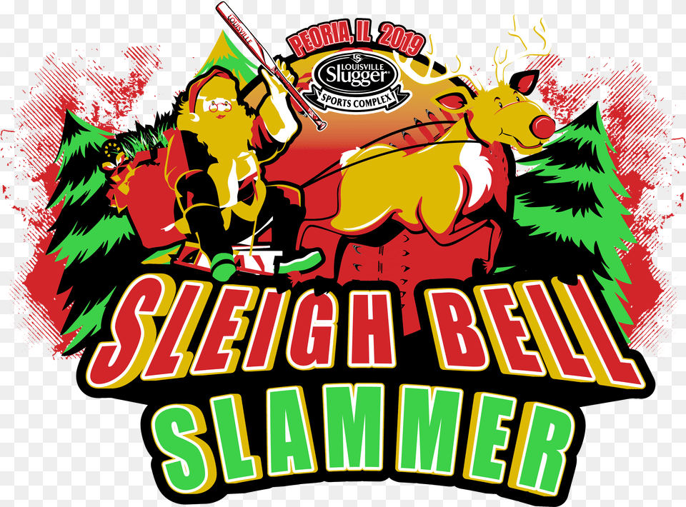 Sleigh Bell Slammer Illustration, Advertisement, Poster, Person, Face Free Transparent Png