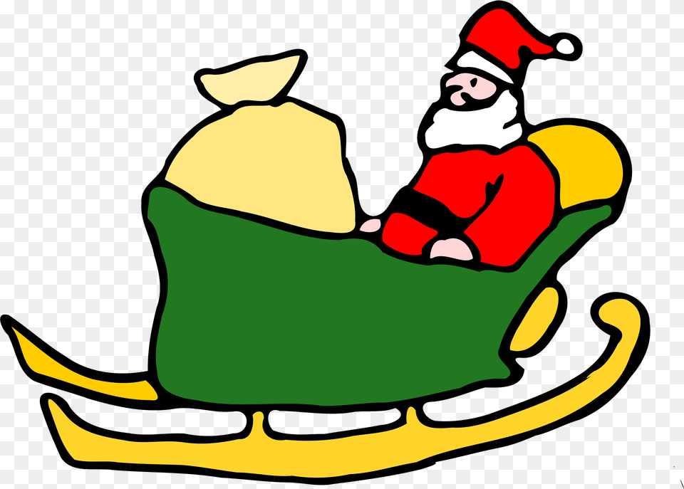 Sleigh Clipart, Baby, Person, Furniture, Sled Png Image