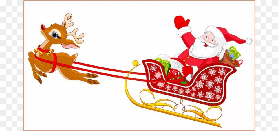 Sleigh Royalty Stock Amazing Santa And Reindeer Santa Sleigh Clipart, Outdoors, Sled, Weapon, Dynamite Png Image