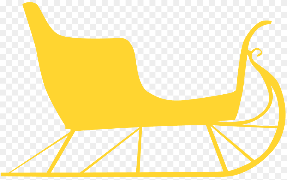 Sleigh Silhouette, Sled, Nature, Outdoors, Pet Free Png Download