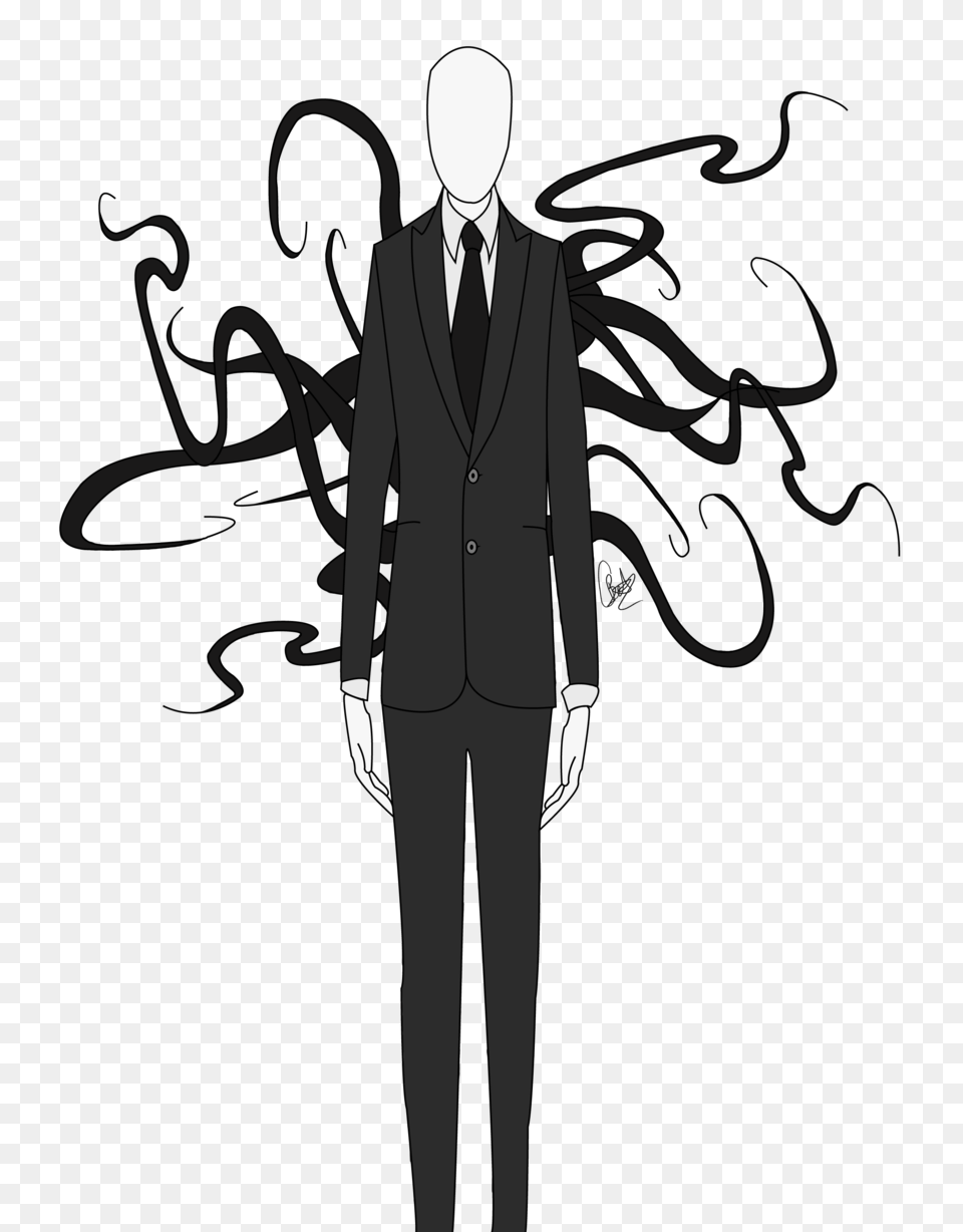 Slender Man, Tuxedo, Suit, Clothing, Formal Wear Free Png