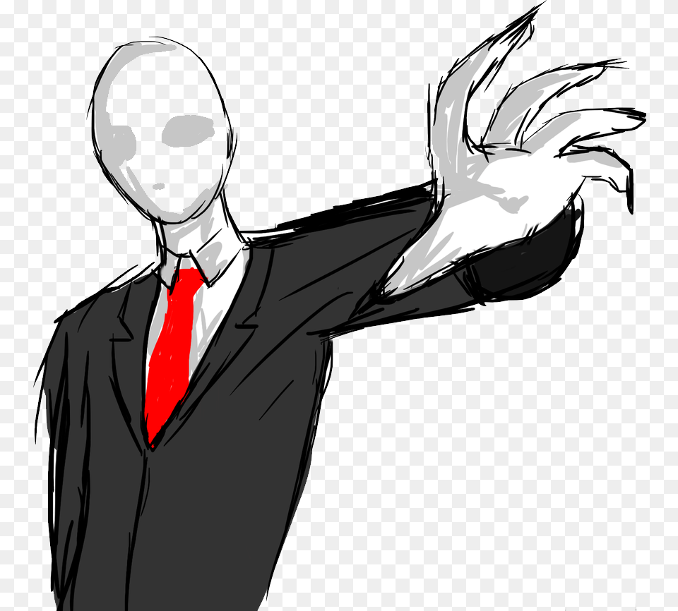 Slender Man, Accessories, Tie, Formal Wear, Male Png Image