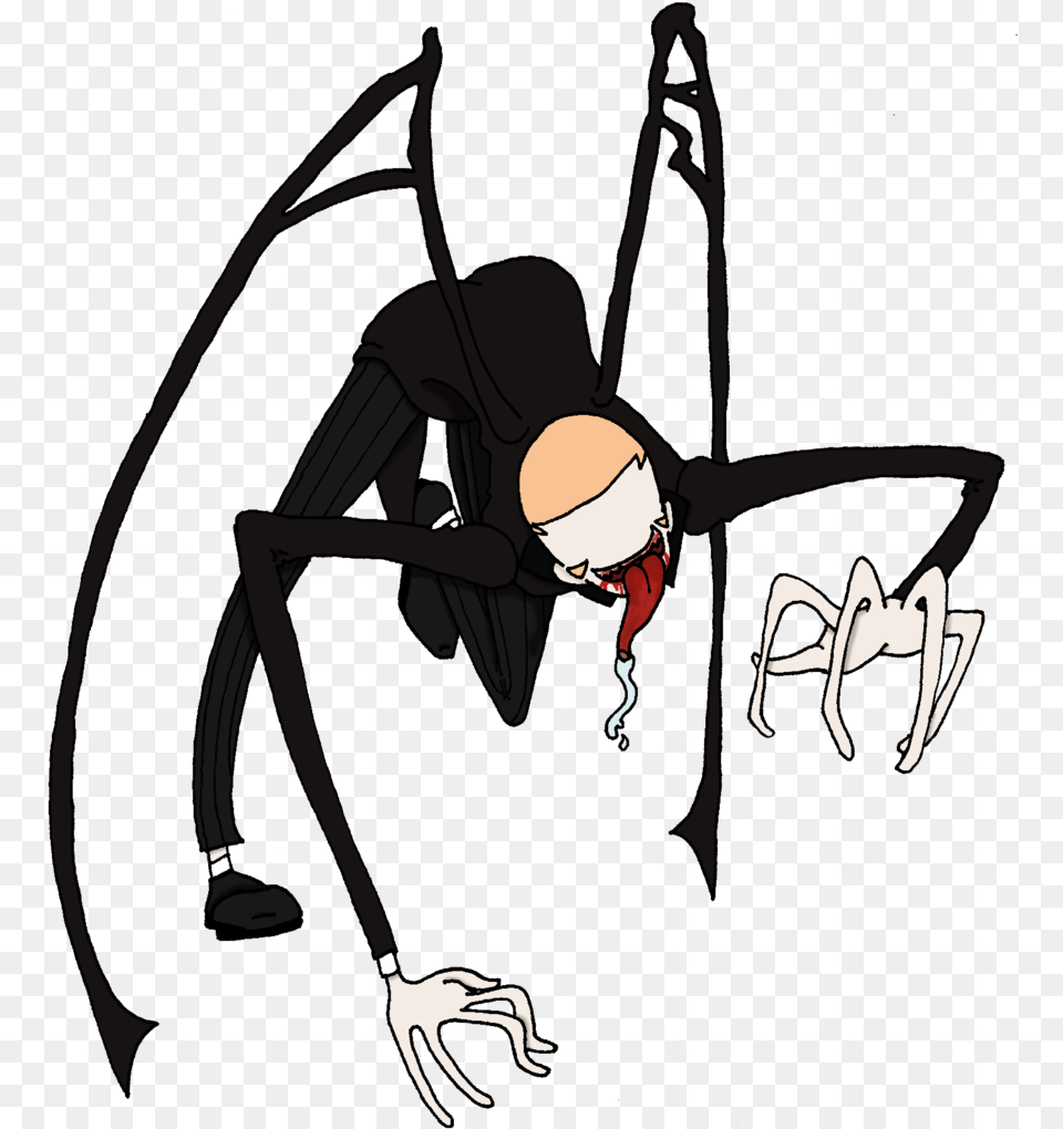 Slender Man By Cyndicyanide D56ztc1 Slenderma Dibujo A Lapiz, Adult, Female, Head, Person Free Png