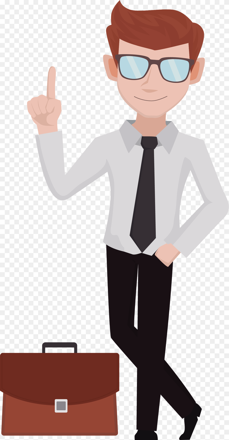 Slender Man Clipart Transparent Business Person Clipart Imagenes De Interes Personal, Accessories, Formal Wear, Bag, Tie Free Png Download